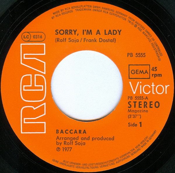 Sorry, I'm A Lady