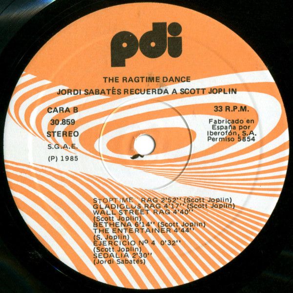 The Ragtime Dance - Jordi Sabatés Recuerda A Scott Joplin