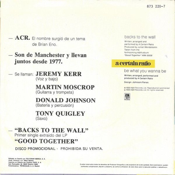 Backs To The Wall