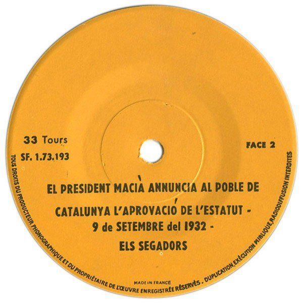 Francesc Macià Proclamant La República Catalana