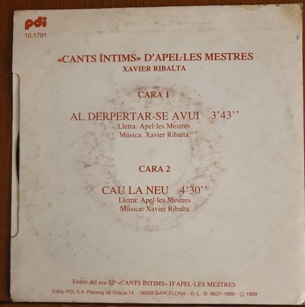 Cants Intims D'Apel·les Mestres