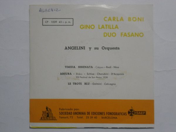 Timida Serenata / Arsura / Le Trote Blu