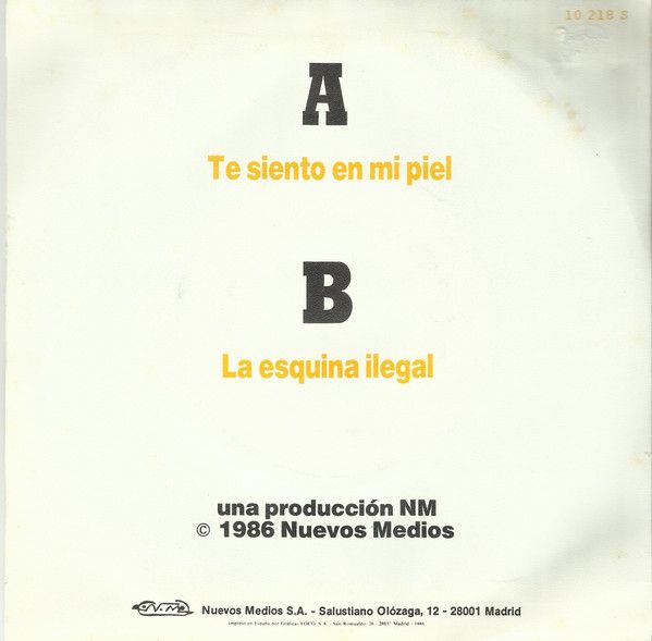 Te Siento En Mi Piel / La Esquina Ilegal
