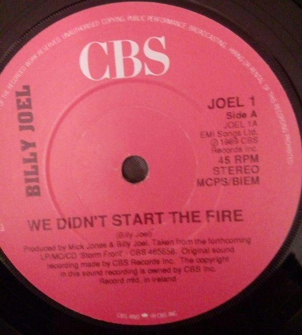 We Didn't Start The Fire