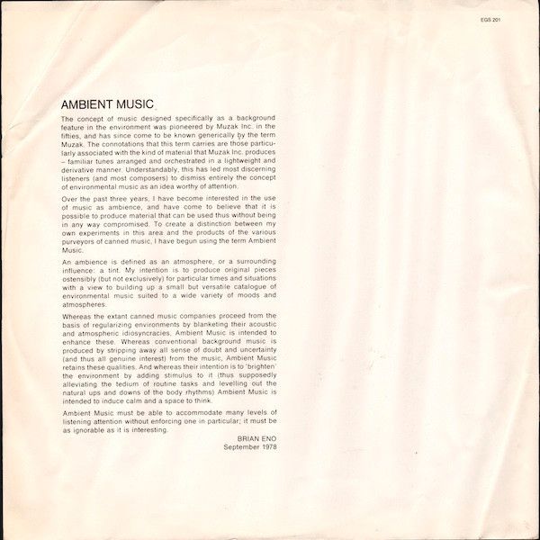 Ambient 1 (Music For Airports)