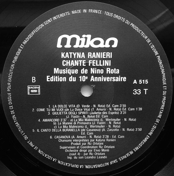 Katyna Ranieri chante Fellini