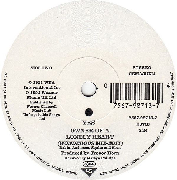 Owner Of A Lonely Heart