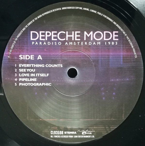 Paradiso Amsterdam 1983