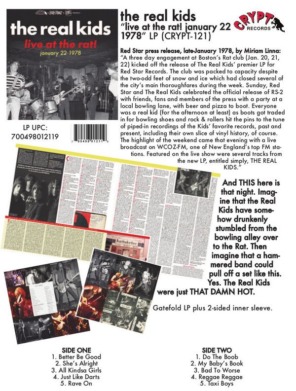 Live At The Rat! January 22 1978