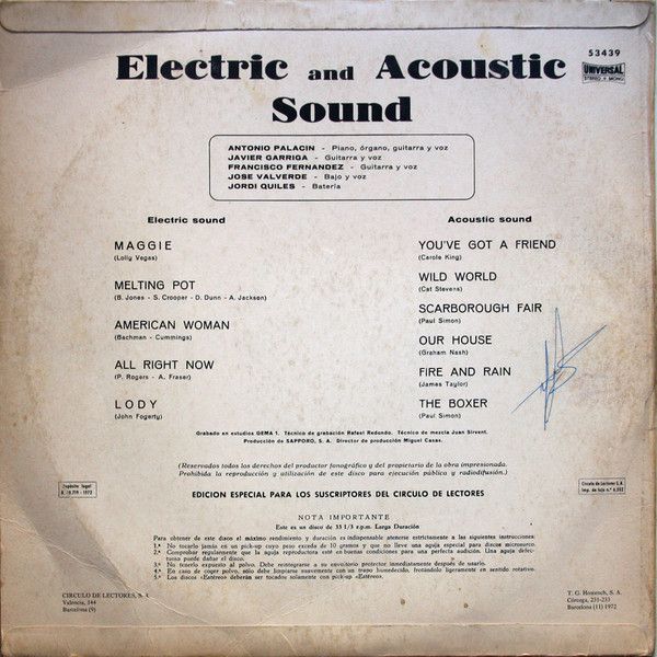Electric And Acoustic Sound