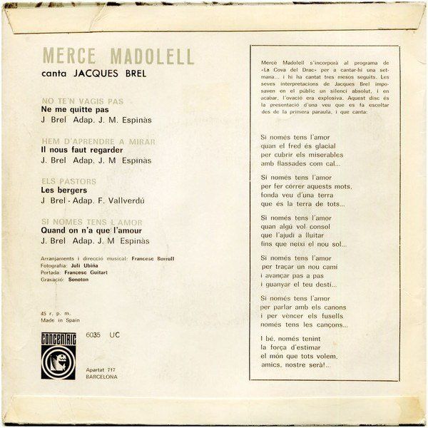 Canta Jacques Brel