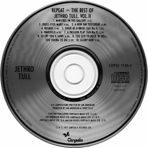 Repeat•The Best Of Jethro Tull•Vol.II•