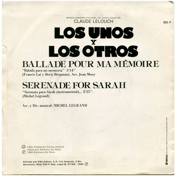 Los Unos Y Los Otros (Banda Sonora Original De La Película)