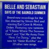 Days Of The Bagnold Summer