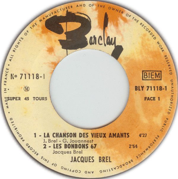 La Chanson Des Vieux Amants