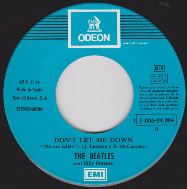 Get Back / Don't Let Me Down