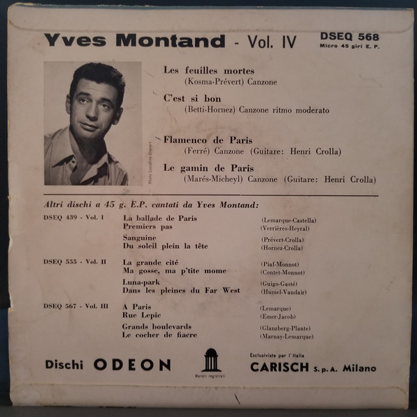 Yves Montand Vol. IV
