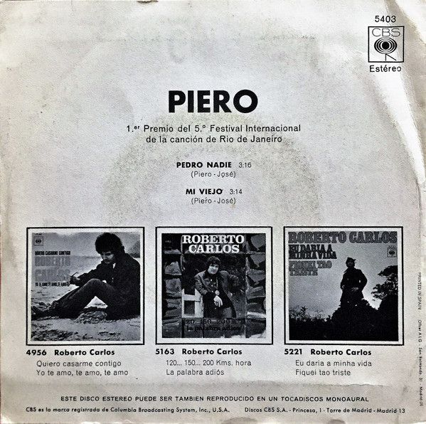 Pedro Nadie / Mi Viejo
