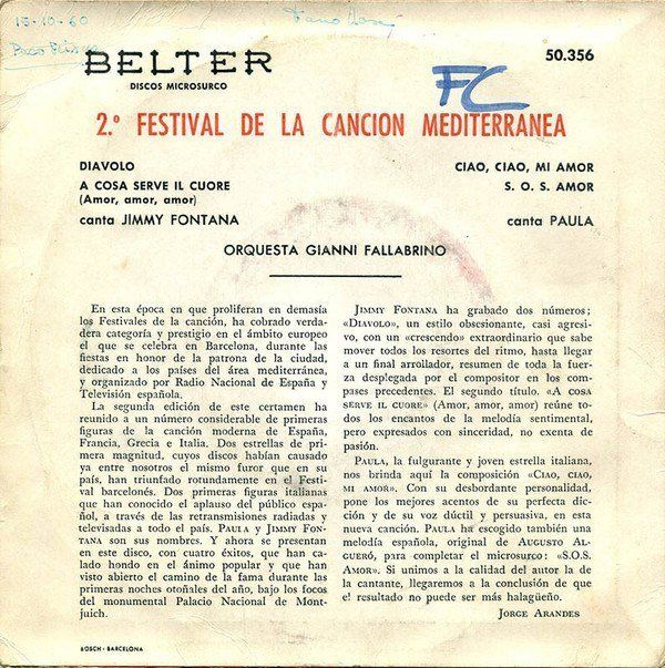 2º Festival De La Canción Mediterránea