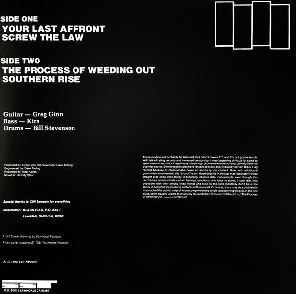 The Process Of Weeding Out