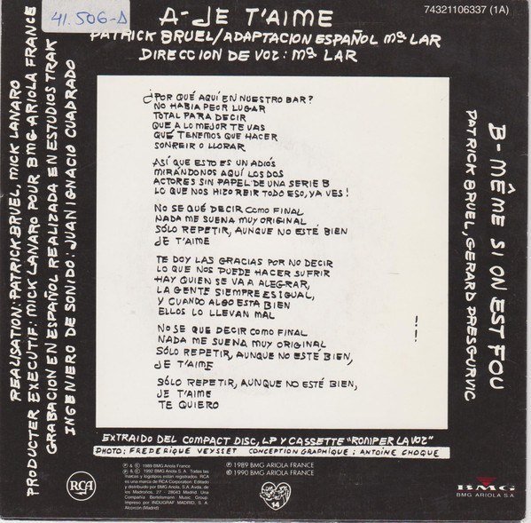 Je T'Aime