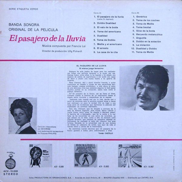 El Pasajero De La Lluvia (Banda Sonora Original)