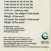 Weight Of The World