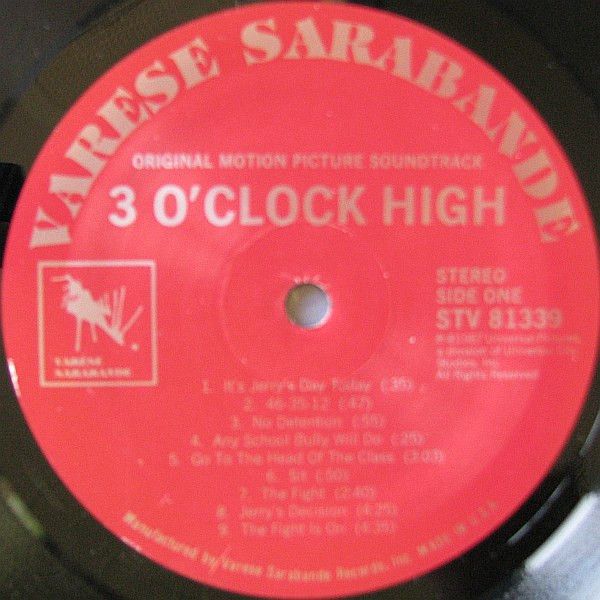 Three O'Clock High (Original Motion Picture Soundtrack)
