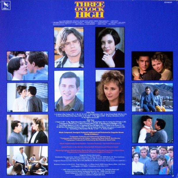 Three O'Clock High (Original Motion Picture Soundtrack)