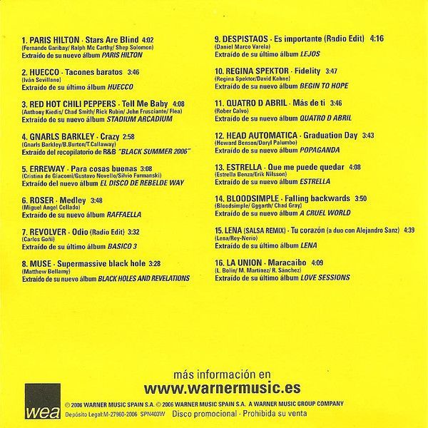 Warner Music Spain Junio 2006