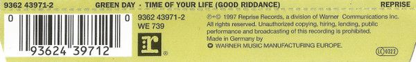 Time Of Your Life (Good Riddance)