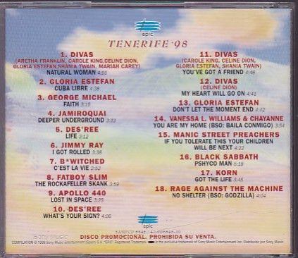 Epic Tenerife '98 - Artistas Internacionales