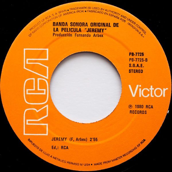 2f3f67bd83856953f373cbbac7321717f117cc93_0_0.jpeg Banda Sonora Original de la Pelicula "Jeremy"