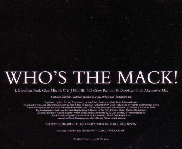 Who's The Mack (Verse 1, CD II)