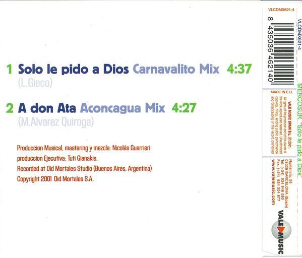Sólo Le Pido A Dios