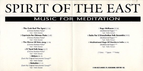 Spirit Of The East - Music For Meditation