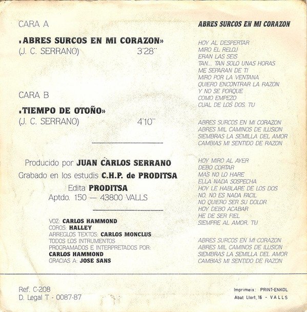d45722c73e04920d6cdc0c071d864bb7857c7551_0_0.jpeg Abres Surcos En Mi Corazon