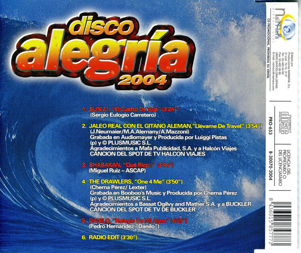 Disco Alegría 2004