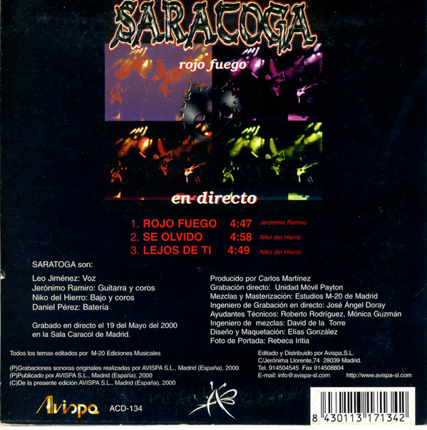 Rojo Fuego (En Directo)