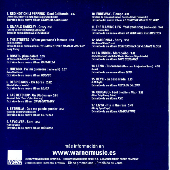 Warner Music Spain  Abril 2006