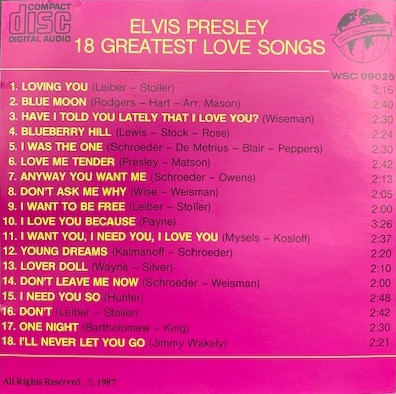 18 Greatest Love Songs