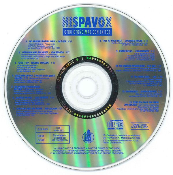 Hispavox - Otro Otoño Mas Con Exitos