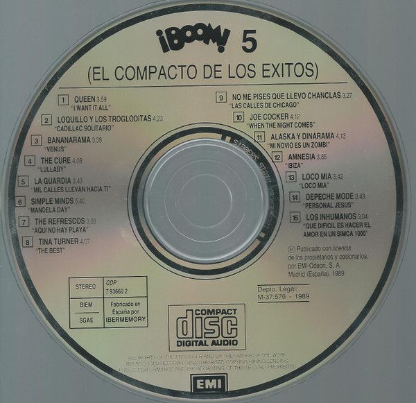 ¡Boom! 5 (El Compacto De Los Éxitos)