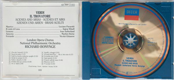 Il Trovatore Scenes And Arias