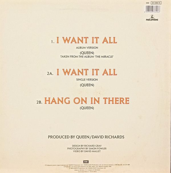 I Want It All