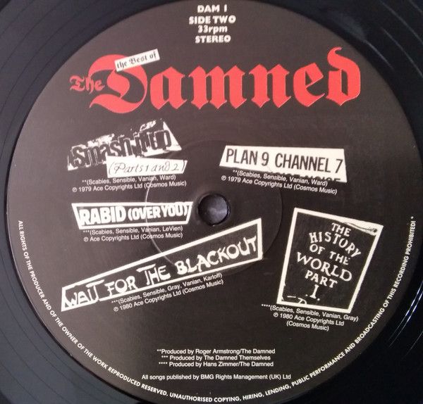 Another Great Record From The Damned: The Best Of The Damned