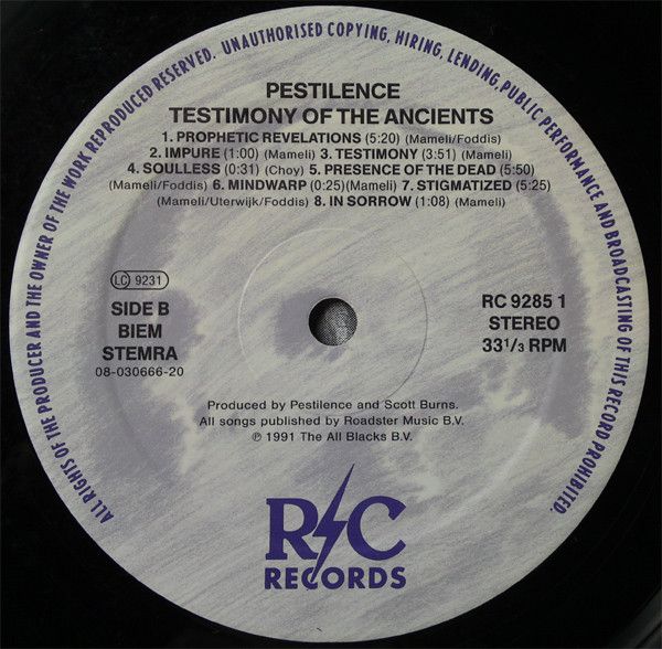 Testimony Of The Ancients