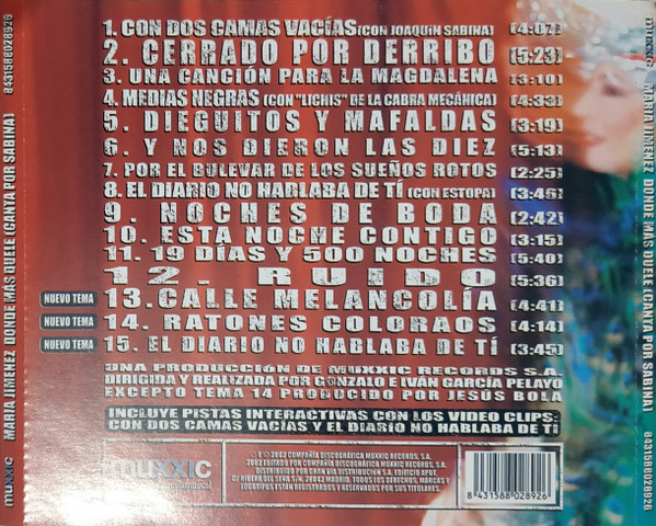 3160c0c75f8f159b14ae3efc508d7a0de96270c7_0_0.jpeg Donde Más Duele (Canta Por Sabina)