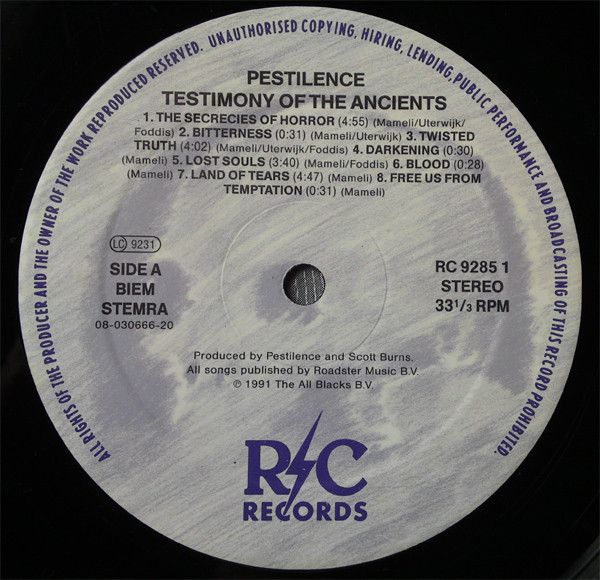 Testimony Of The Ancients