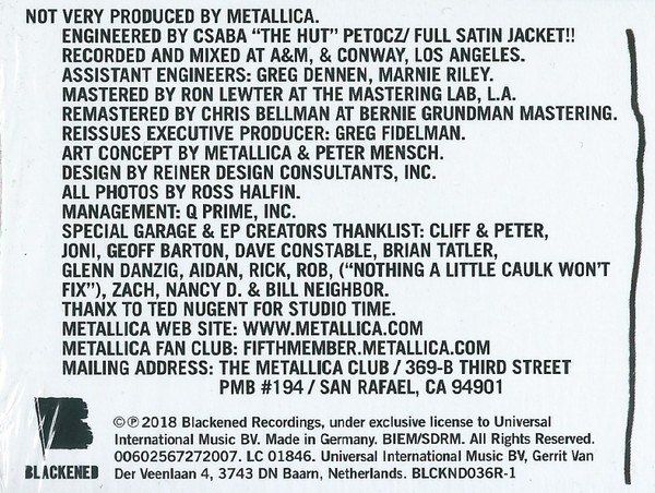 e84a8b314ff737a6bc0df5ecd41dd9c306b29cd7_0_0.jpeg The .98 E.P. - Garage Days Re-Revisited